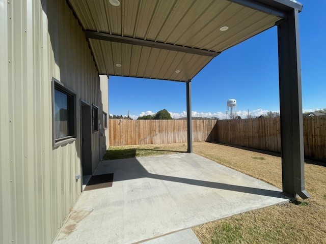 Covered back patio