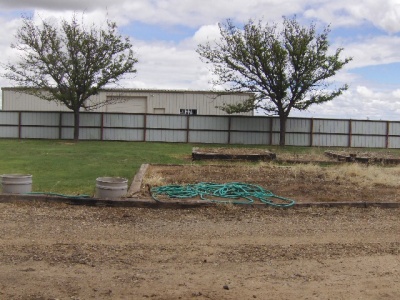 Back of acreage- beyond backyard fence